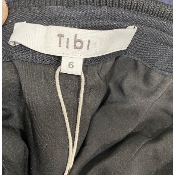 Tibi Designer Womens Blue Wool Plaid Pants, High-Rise, Black Lining, New Sz 6 - Picture 2 of 10